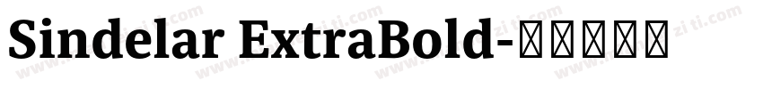 Sindelar ExtraBold字体转换